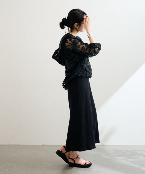 LE TALON（ルタロン）の「《追加》4cmパールプラットサンダル（サンダル・レディース・ブラック×ブラック/アイボリー/キャメル・X-SMALL/SMALL/MEDIUM/LARGE/X-LARGE）」の12枚目の写真