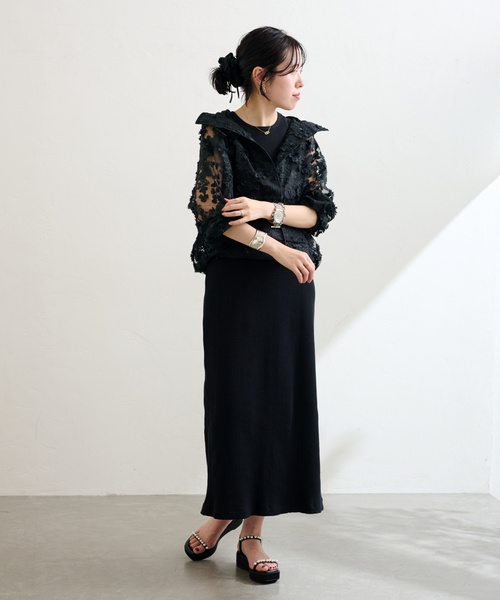 LE TALON（ルタロン）の「《追加》4cmパールプラットサンダル（サンダル・レディース・ブラック×ブラック/アイボリー/キャメル・X-SMALL/SMALL/MEDIUM/LARGE/X-LARGE）」の13枚目の写真