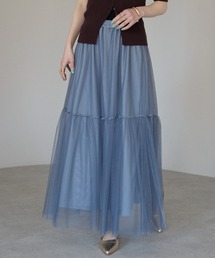 each | チュールレイヤードスカート(スカート)