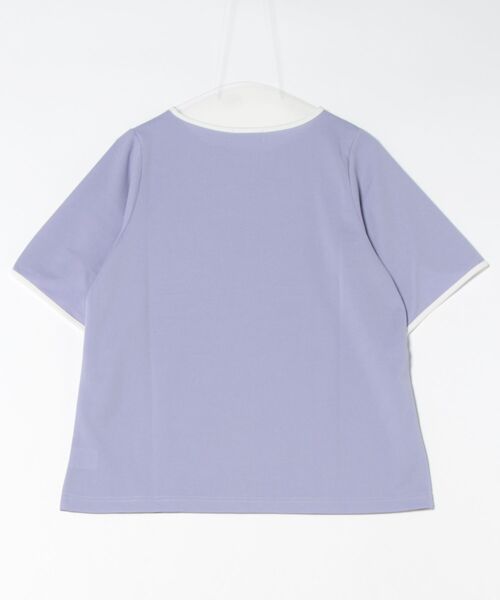 alotta(アロッタ)の「配色デザインチューリップ袖Tシャツブラウス(シャツ/ブラウス・レディース・ブラック/ライトブルー・M/L/LL/3L)」の18枚目の写真