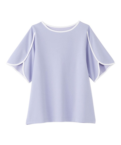 alotta(アロッタ)の「配色デザインチューリップ袖Tシャツブラウス(シャツ/ブラウス・レディース・ブラック/ライトブルー・M/L/LL/3L)」の17枚目の写真
