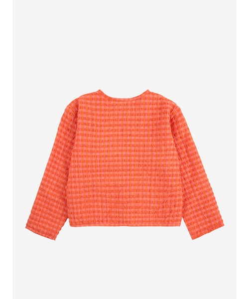 BOBO CHOSES(ボボショーズ)の「Vichy padded jacket(ノーカラージャケット・キッズ・ピンク・6-7YEAR/12-13y/10-11y/8-9y/4-5YEAR/2-3YEAR)」の4枚目の写真