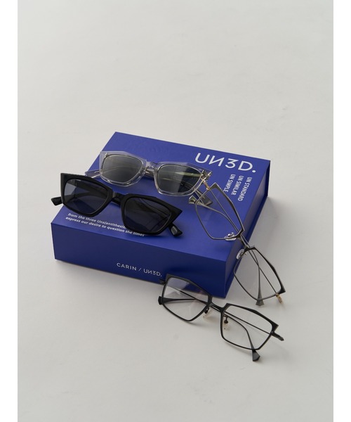 CARIN×UN3D.】EDGE LINE METAL SPECTACLES（メガネ）｜CARIN