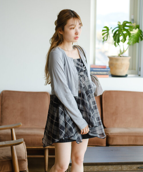 kastane 完売　チェックアシメチュニック Kastane チュニック チェックアシメチュニック : ZOZOTOWN Yahoo