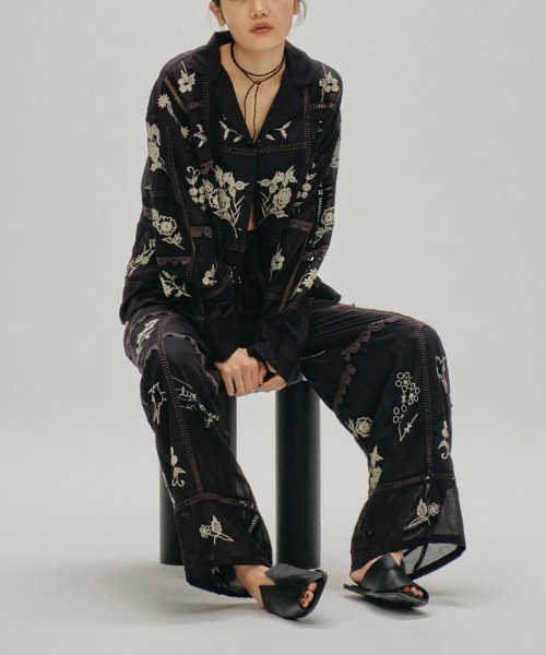 TODAYFUL embroidery patchwork shirts