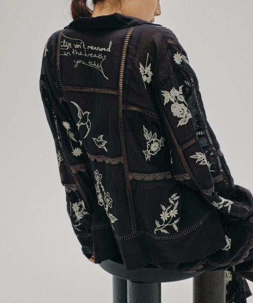 TODAYFUL★Embroidery Patchwork Shirts TODAYFUL】Embroidery Patchwork Shirts | selects