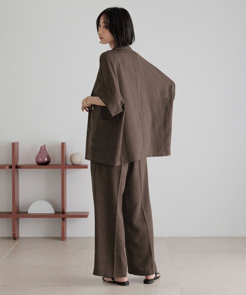 LOWRYS FARM(ローリーズファーム)の「バスケットワイドパンツ 491985(スラックス・レディース・チャコールグレー/ブラウン/ライトベージュ/ブラック・SMALL/MEDIUM/LARGE)」の7枚目の写真