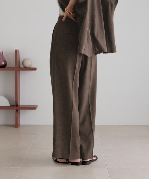 LOWRYS FARM(ローリーズファーム)の「バスケットワイドパンツ 491985(スラックス・レディース・チャコールグレー/ブラウン/ライトベージュ/ブラック・SMALL/MEDIUM/LARGE)」の10枚目の写真