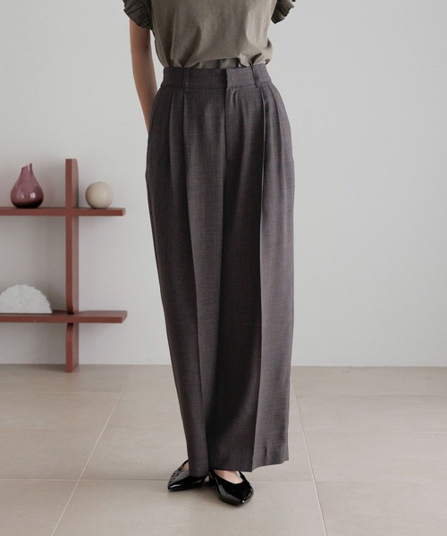 LOWRYS FARM(ローリーズファーム)の「バスケットワイドパンツ 491985(スラックス・レディース・チャコールグレー/ブラウン/ライトベージュ/ブラック・SMALL/MEDIUM/LARGE)」の13枚目の写真