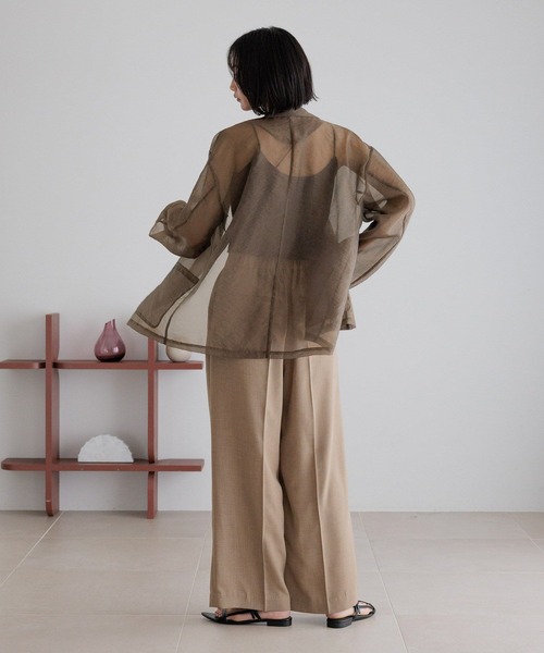 LOWRYS FARM(ローリーズファーム)の「バスケットワイドパンツ 491985(スラックス・レディース・チャコールグレー/ブラウン/ライトベージュ/ブラック・SMALL/MEDIUM/LARGE)」の17枚目の写真