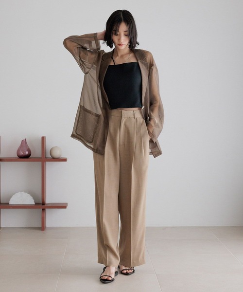 LOWRYS FARM(ローリーズファーム)の「バスケットワイドパンツ 491985(スラックス・レディース・チャコールグレー/ブラウン/ライトベージュ/ブラック・SMALL/MEDIUM/LARGE)」の18枚目の写真