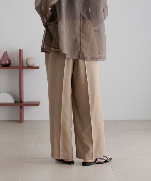 LOWRYS FARM(ローリーズファーム)の「バスケットワイドパンツ 491985(スラックス・レディース・チャコールグレー/ブラウン/ライトベージュ/ブラック・SMALL/MEDIUM/LARGE)」の20枚目の写真