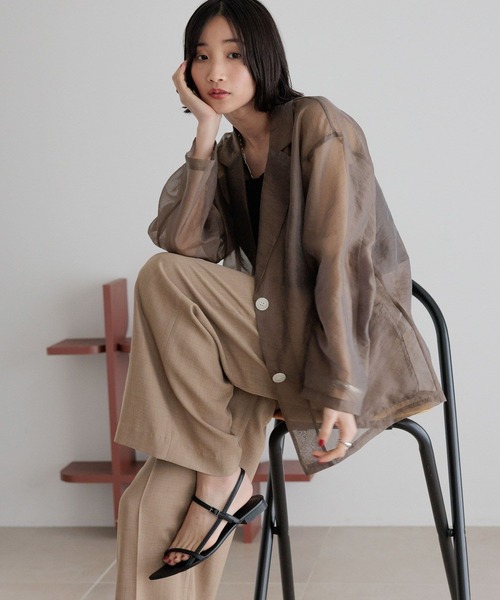 LOWRYS FARM(ローリーズファーム)の「バスケットワイドパンツ 491985(スラックス・レディース・チャコールグレー/ブラウン/ライトベージュ/ブラック・SMALL/MEDIUM/LARGE)」の21枚目の写真