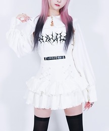 Hauls（ハウルズ）の「ハウスダストコラボ 　レースアップフリルミニスカート（スカート）」