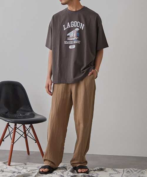 新品◆ チャオパニックTYPY パンツ　◆ L ベージュ　イージーパンツ 低身長・高身長対応/サイズ展開あり】スタイルアップ柔らか