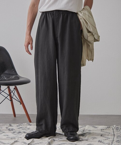 CIAOPANIC TYPY(チャオパニックティピー)の「リネンレーヨンリラックスイージーパンツ(スラックス・メンズ・ベージュ/ブラック/チャコールグレー・MEDIUM/LARGE)」の12枚目の写真