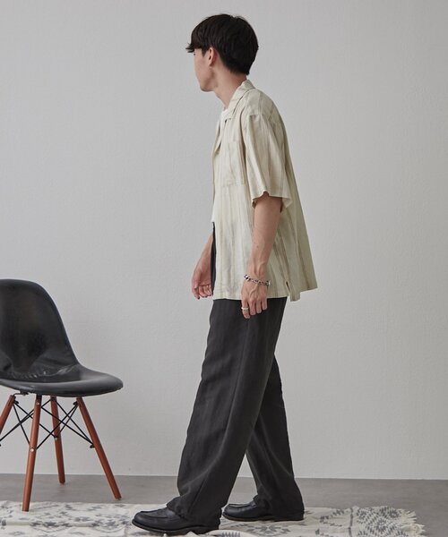 CIAOPANIC TYPY(チャオパニックティピー)の「リネンレーヨンリラックスイージーパンツ(スラックス・メンズ・ベージュ/ブラック/チャコールグレー・MEDIUM/LARGE)」の16枚目の写真