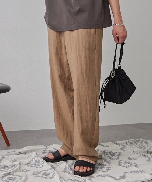 CIAOPANIC TYPY(チャオパニックティピー)の「リネンレーヨンリラックスイージーパンツ(スラックス・メンズ・ベージュ/ブラック/チャコールグレー・MEDIUM/LARGE)」の17枚目の写真