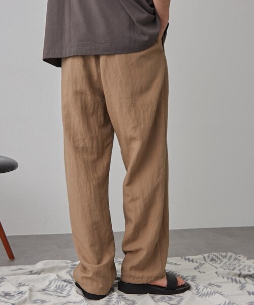 CIAOPANIC TYPY(チャオパニックティピー)の「リネンレーヨンリラックスイージーパンツ(スラックス・メンズ・ベージュ/ブラック/チャコールグレー・MEDIUM/LARGE)」の18枚目の写真