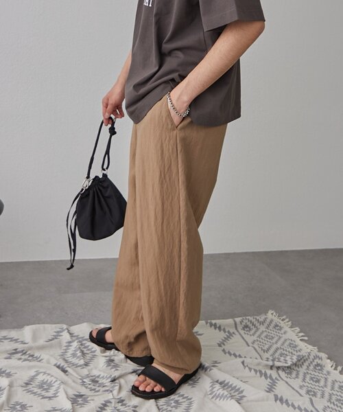 CIAOPANIC TYPY(チャオパニックティピー)の「リネンレーヨンリラックスイージーパンツ(スラックス・メンズ・ベージュ/ブラック/チャコールグレー・MEDIUM/LARGE)」の19枚目の写真