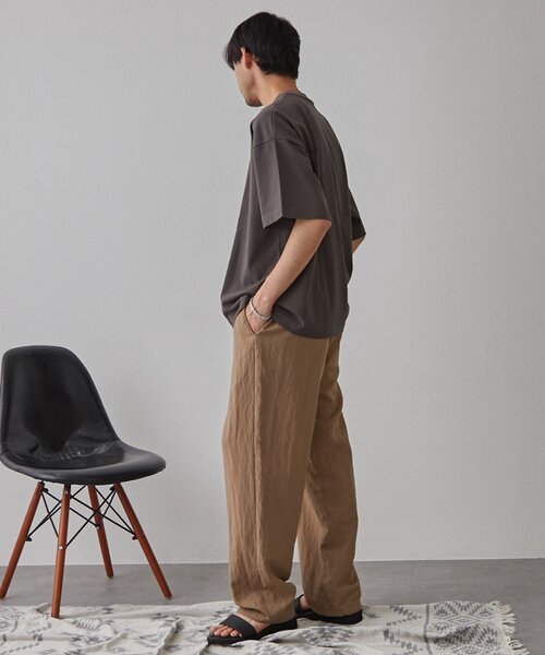 CIAOPANIC TYPY(チャオパニックティピー)の「リネンレーヨンリラックスイージーパンツ(スラックス・メンズ・ベージュ/ブラック/チャコールグレー・MEDIUM/LARGE)」の22枚目の写真