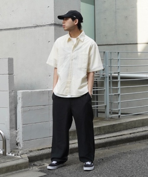 CIAOPANIC TYPY(チャオパニックティピー)の「リネンレーヨンリラックスイージーパンツ(スラックス・メンズ・ベージュ/ブラック/チャコールグレー・MEDIUM/LARGE)」の5枚目の写真