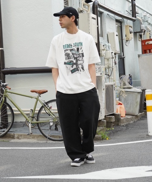 CIAOPANIC TYPY(チャオパニックティピー)の「リネンレーヨンリラックスイージーパンツ(スラックス・メンズ・ベージュ/ブラック/チャコールグレー・MEDIUM/LARGE)」の4枚目の写真