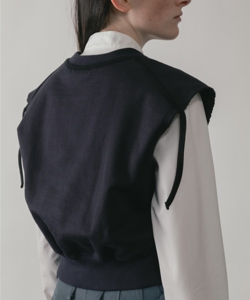 HELENE SLEEVELESS SWEAT PULLOVER（Tシャツ/カットソー）｜CINOH 