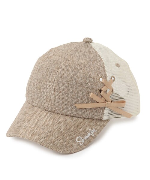 セール】レースアップメッシュキャップ（キャップ）｜SHOO・LA・RUE