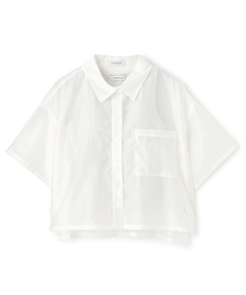 LOVETOXIC(ラブトキシック)の「【接触冷感/ひんやり】半袖シアーシャツ(シャツ/ブラウス・キッズ・サックスブルー/イエロー/ブラック/オフホワイト・L:160cm/M:150cm/S:140cm)」の13枚目の写真