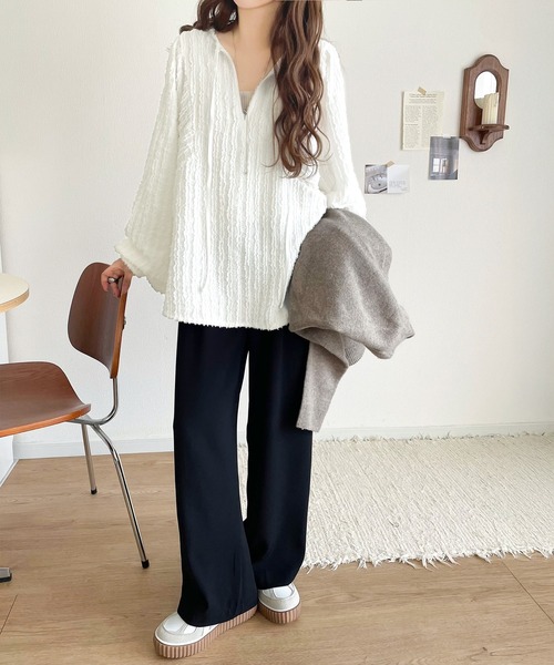 セール】一枚でサマになる大人のジャガード。前後2wayカットジャガード