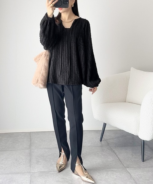 セール】一枚でサマになる大人のジャガード。前後2wayカットジャガード