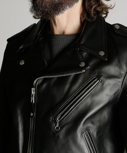 Schott(ショット)の「Schott/ショット/618US RIDERS/618 ダブルライダースジャケット(ライダースジャケット・メンズ・ブラック・42/40/38/36/44)」の14枚目の写真