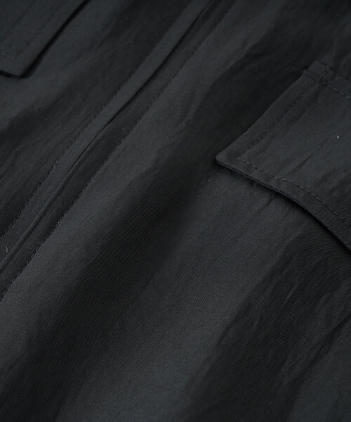 RIVE DROITE（リヴドロワ）の「【接触冷感】アセテートツイルブルゾン（ブルゾン・レディース・ブラック/カーキ/ホワイト系その他・FREE）」の8枚目の写真