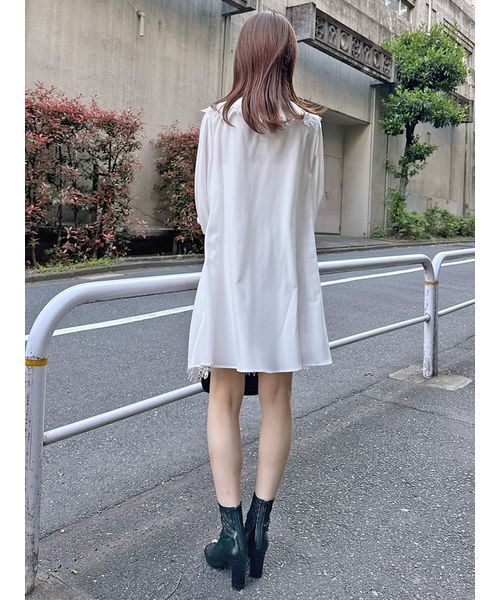 エンブロイダリーラッフルミニワンピース（ワンピース）｜SNIDEL