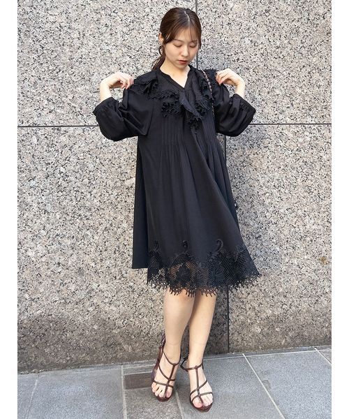 エンブロイダリーラッフルミニワンピース（ワンピース）｜SNIDEL