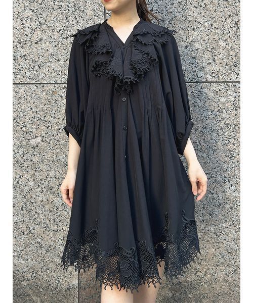 SNIDEL エンブロイダリーラッフルミニワンピース エンブロイダリーラッフルミニワンピース（ワンピース）｜SNIDEL