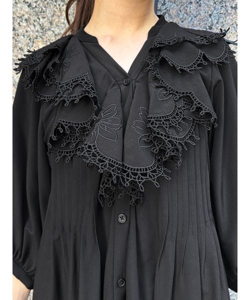 エンブロイダリーラッフルミニワンピース（ワンピース）｜SNIDEL