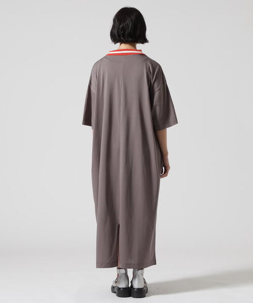 BEAVER（ビーバー）の「B omnivore/ビーオムニボー　ライン入りリブシルケット天竺ワンピ（ワンピース・レディース・ブラック/グレー・F）」の10枚目の写真