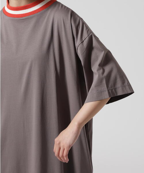 セール】B omnivore/ビーオムニボー ライン入りリブシルケット天竺