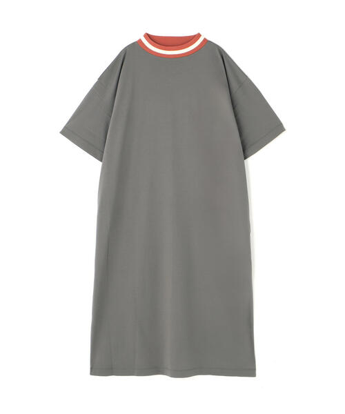 BEAVER（ビーバー）の「B omnivore/ビーオムニボー　ライン入りリブシルケット天竺ワンピ（ワンピース・レディース・ブラック/グレー・F）」の14枚目の写真