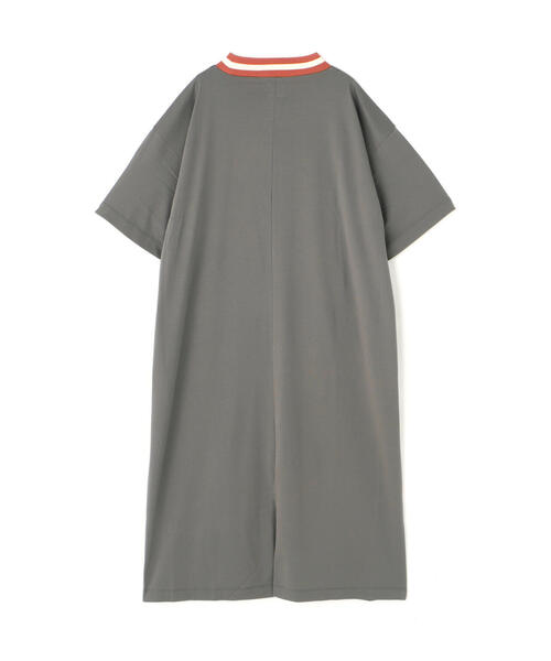 BEAVER（ビーバー）の「B omnivore/ビーオムニボー　ライン入りリブシルケット天竺ワンピ（ワンピース・レディース・ブラック/グレー・F）」の15枚目の写真