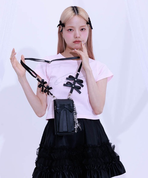 FickleBebe(フィクルベベ)の「FBリボンマルチショルダー(ショルダーバッグ・レディース・ピンク/ブラック/ブルー/シルバー/ワイン/その他2/その他1・FREE)」の12枚目の写真