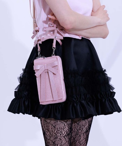 FickleBebe(フィクルベベ)の「FBリボンマルチショルダー(ショルダーバッグ・レディース・ピンク/ブラック/ブルー/シルバー/ワイン/その他2/その他1・FREE)」の15枚目の写真
