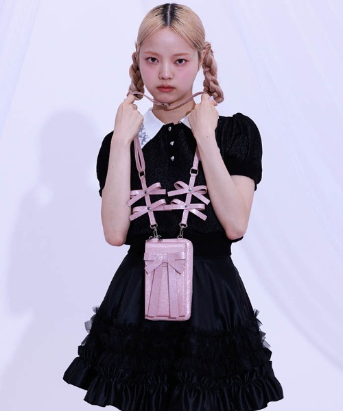 FickleBebe(フィクルベベ)の「FBリボンマルチショルダー(ショルダーバッグ・レディース・ピンク/ブラック/ブルー/シルバー/ワイン/その他2/その他1・FREE)」の20枚目の写真