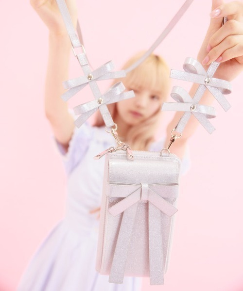 新品 FBリボンマルチショルダー シルバー FBリボンマルチショルダー | FICKLE BEBE