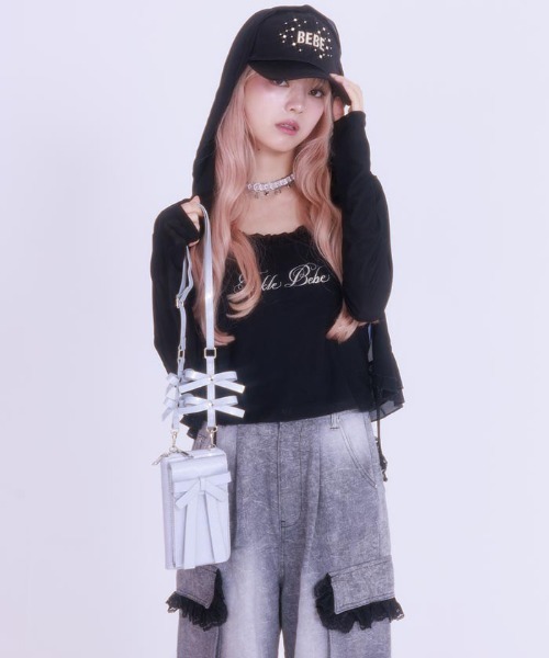 新品 FBリボンマルチショルダー シルバー FBリボンマルチショルダー | FICKLE BEBE