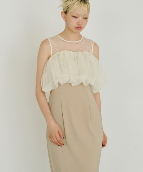 セール】balloon form set dress バルーンフォルムセットドレス