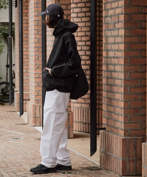 LOS ANGELES APPAREL(ロサンゼルスアパレル)の「Los Angeles Apparel/ロサンゼルスアパレル 14oz L/S HEAVY FLEECE HOOD PO プルオーバーパーカー(パーカー・メンズ・ネイビー/ホワイト/ブラック/アッシュグレー・XS/S/XL/M/L/2XL)」の2枚目の写真