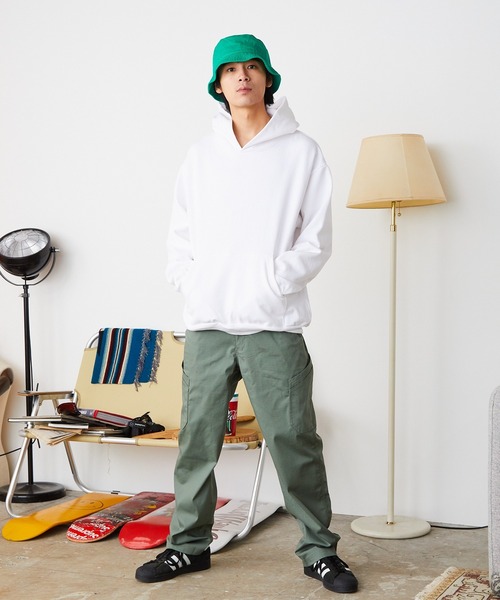 LOS ANGELES APPAREL(ロサンゼルスアパレル)の「Los Angeles Apparel/ロサンゼルスアパレル 14oz L/S HEAVY FLEECE HOOD PO プルオーバーパーカー(パーカー・メンズ・ネイビー/ホワイト/ブラック/アッシュグレー・XS/S/XL/M/L/2XL)」の6枚目の写真